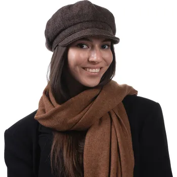 Čepice Fiebig - Headwear since 1903 hnědá 60 cm