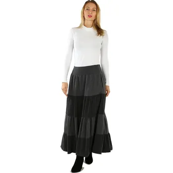 Dámská sukně TopMode Dámská maxi manšestrová sukně 501238