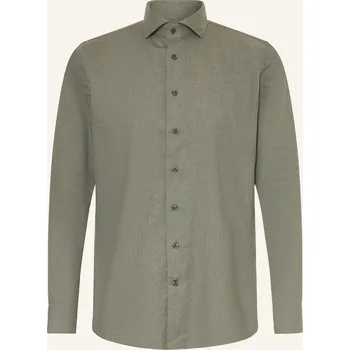 Pánská košile Profuomo Pánská Košile Slim Fit, tmavě zelená, 41