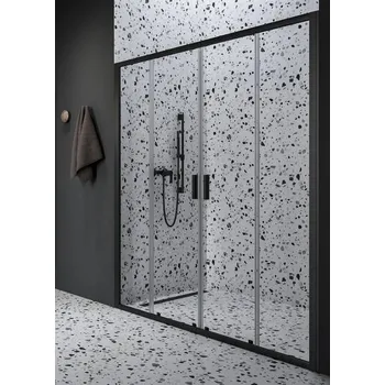 Sprchové dveře Ravak Blix II Sprchové dveře 170 cm, 4-dílné, transparent/černá NBLDP4-170 0YMV0300Z1