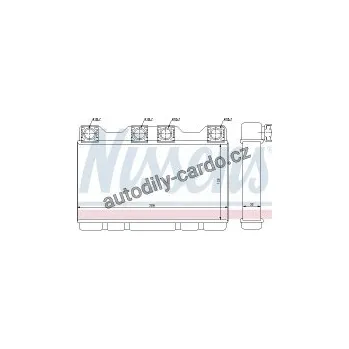 Chladič motoru Výměník tepla NISSENS 70515