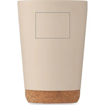 Jednorázové nádobí Dvoustěnný pohárek 300 ml 5 FRONT UPPER, 30x40mm Tamponový tisk, 4 barvy