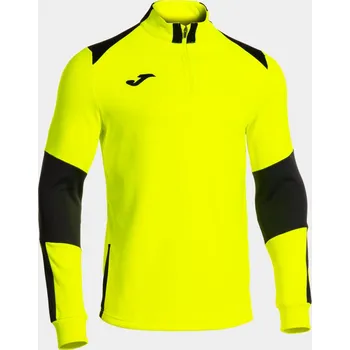 Pánská mikina JOMA DANUBIO IV TRÉNINKOVÁ MIKINA KRÁTKÝ ZIP UNISEX - Neon žlutá, Černá - velikost 3XL