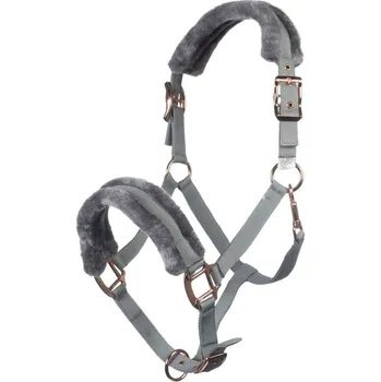 Vybavení pro koně Ohlávka HKM - Rosegold Glamour Hnědá PONY