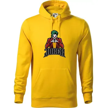 Pánská mikina Joker šílený - Mikina pánská Cape s kapucí - 3XL ( Žlutá )