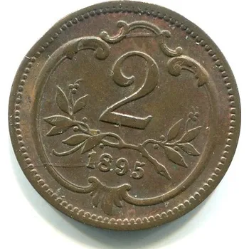 František Josef I. 2 Heller 1895.