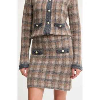 Dámská sukně Sukně s příměsí vlny Joop! 30048472 hnědá 98A, vel. 38