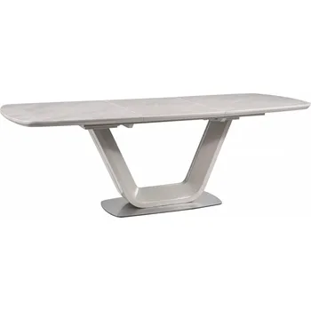 Jídelní stůl Rozkládací jídelní stůl Armani 160/220 cm bílý