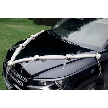 Dekorační girlanda květy krémové - 180 cm - 2 ks /BP