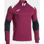 JOMA DANUBIO IV TRÉNINKOVÁ MIKINA KRÁTKÝ ZIP UNISEX - Vínová, Tmavě modrá - velikost 5XS