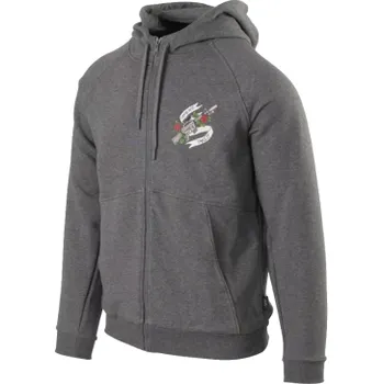 Pánská mikina Mikina Come and take it se zipem, Helikon, Mid Grey Melange