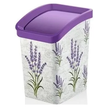 Odpadkový koš Koš odpadkový 11,6 l dekor "LEVANDULE" plast