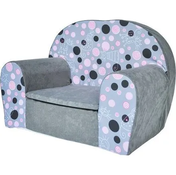 dětské křeslo Dětské křesílko PUNTÍKY - šedá