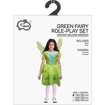 Karnevalový kostým Kostým Zelená víla 110/120 cm