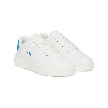 Pánské tenisky Sneakersy Calvin Klein Jeans Chunky Cupsole Ru Patch Lth YM0YM01296 Bílá 42