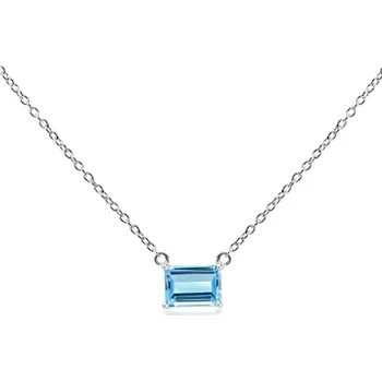 Náhrdelník Dusk Blue Topaz - stříbrný náhrdelník s modrým topazem