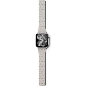 Chytré hodinky Epico Magnetic+ silikonový řemínek pro Apple Watch 49/46/45/44/42mm hvězdně bílý Bílá