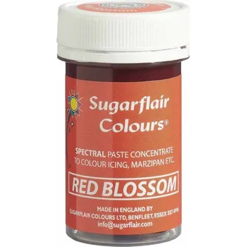 Gelová barva red blossom 25g - Sugarflair | Cukrářské potřeby