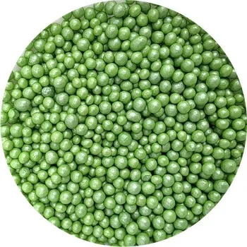 Cukrovo-rýžové perly zelené perleťové 5 mm 80g - I LOVE CAKES | Skvělé pro Váš domácí dort