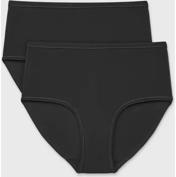 Kalhotky 2PACK Klasické kalhotky Pure se zvýšeným pasem bavlněné