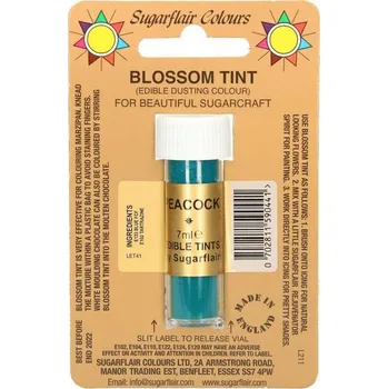 Jedlá prachová barva peacock 7ml - Sugarflair | Cukrářské potřeby