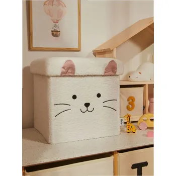 Obývací pokoj Sinsay - Puf s úložným prostorem ve tvaru kočky - bílá - 166FS-00X - 166FS-00X-ONE