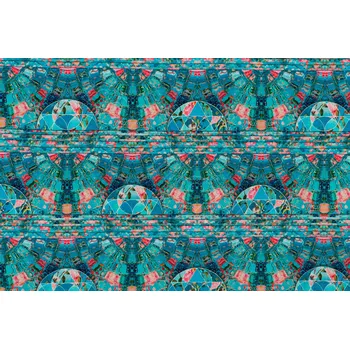 Mozaiková sada Skleněná mozaika tyrkysová úplet