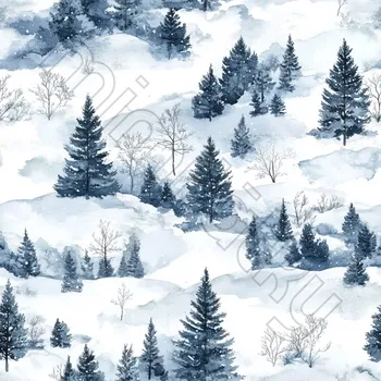 Horský zimní les úplet by MIMI [supreme]