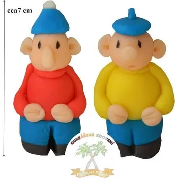 2 figurky na dort kutilové z kokosové hmoty