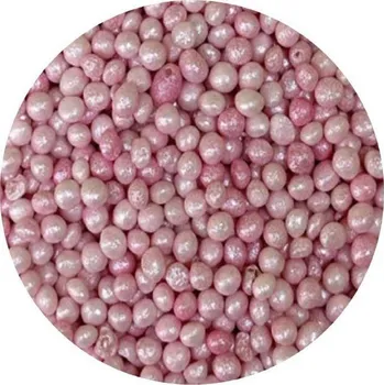 Přisada na vaření a pečení Cukrovo-rýžové perly růžové perleťové 7mm 1kg - I LOVE CAKES | Skvělé pro Váš domácí dort