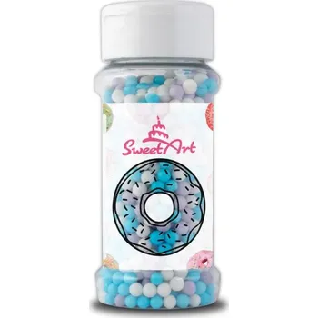 Jedlá dekorace na dort SweetArt cukrové perly Elsa mix 5 mm (80 g) ♡