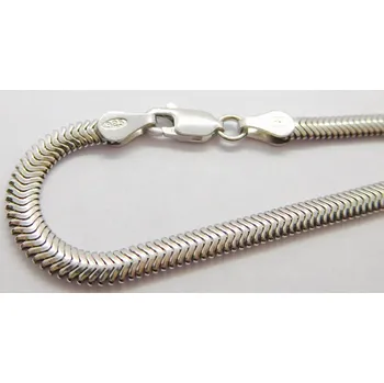 Souprava šperků Klenoty Budín Dámský mohutný stříbrný rhodiovaný náramek HÁDĚ 19cm 925/1000 3,89gr 030562600018 (Klenoty Budín Dámský mohutný stříbrný rhodiovaný náramek HÁDĚ 19cm 925/1000 3,89gr 030562600018)