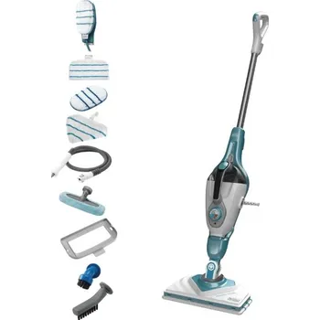 Parní čistič BLACK+DECKER Parní mop 1600W, 6v1 s hlavou Delta, SteaMitt BHSM166DSM