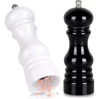 Mlýnek na koření Sada ručních mlýnků na sůl a pepř 18 cm – černý a bílý Vilde