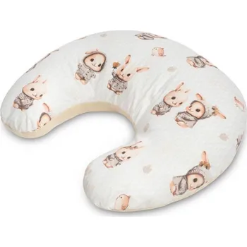 SENSILLO Kojící polštář, podkova, mušelín, bavlna, Králičci, béžový