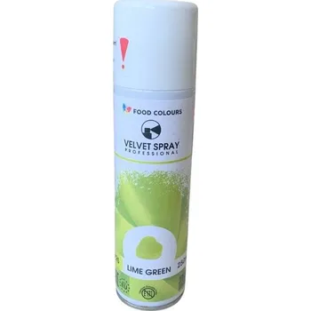 Food Colours sametový sprej Lime Green (250 ml) ♡