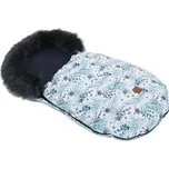 Mamo Tato Zimní fusak Lux s kožešinkou, Borovice, 50 x 100cm - grafit/zelený