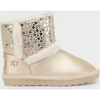 Dívčí zimní obuv Dětské zimní boty Mayoral zlatá barva, 46575 46575.35D.Mini.9BYA 10Y, EUR 32