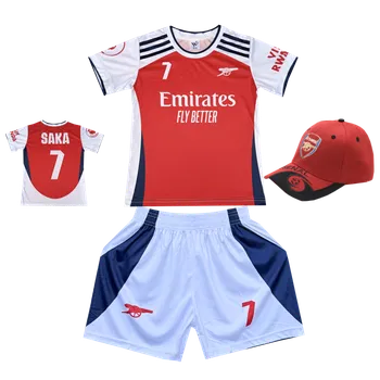 Premium dětský fotbalový dres + fotbalová kšiltovka Arsenal FC - Bukayo Saka Velikost: 16 let (vel.166-172)