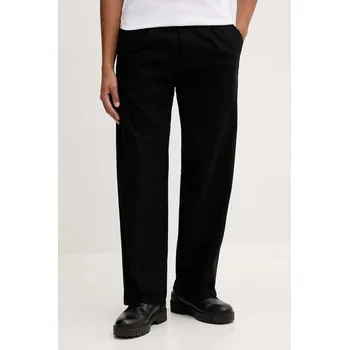 Pánské kalhoty Kalhoty HUGO Riko254 pánské, černá barva, 50551401 99X, vel. S