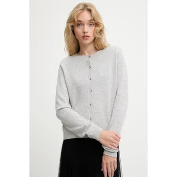Dámský svetr Kardigan z merino vlny Answear.LAB dámský, šedá barva WA25-SWD024 09X, vel. S