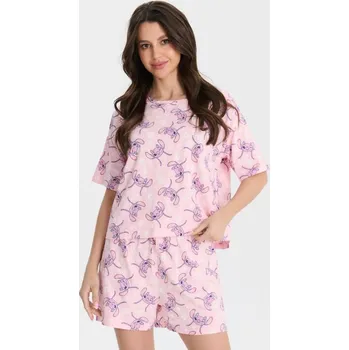 Sinsay - Dvoudílná pyžamová souprava Stitch - pastelová růžová - 022DB-03X - 022DB-03X-M