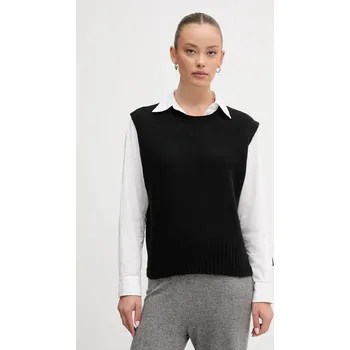 Dámská vesta Vesta s přídavkem vlny United Colors of Benetton béžová barva, 126WD10BA 99A, vel. XS