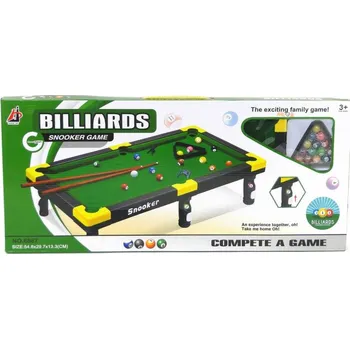 Kulečník Hra billiard set stůl na mini kulečník 55x30x13cm s doplňky v krabici