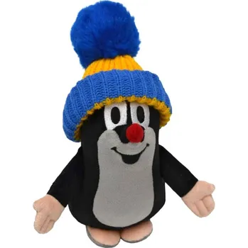 plyšák Moravská ústředna Krtek (Krteček) 20cm modro-žlutý kulich PLYŠ