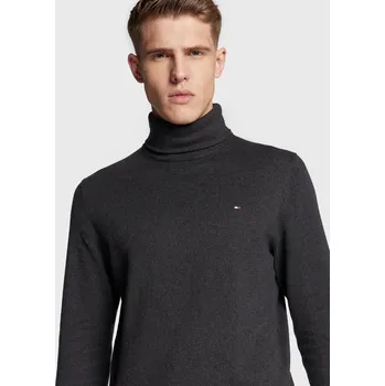 Pánský svetr Tommy Hilfiger pánský šedý rolák 20024283-8720641486897
