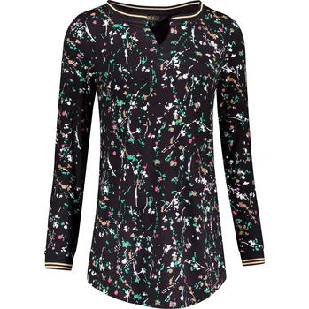 Dámské prodloužené triko ALTISPORT GUSSIE ČERNÁ XXL