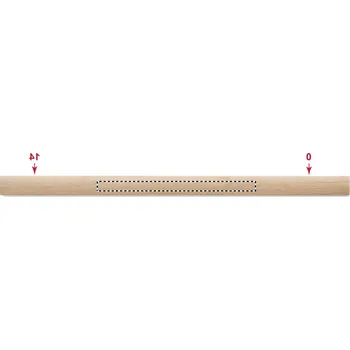 Grafitová tužka Tesačská tužka s pravítkem 5 BACK, 5x80mm Tamponový tisk, 2 barvy