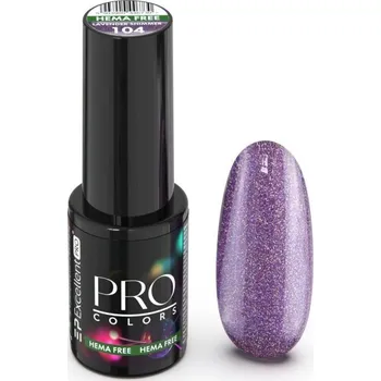 Lak na nehty Gel lak PRO Colors Hema Free - č.104 Lavender Shimmer 7g