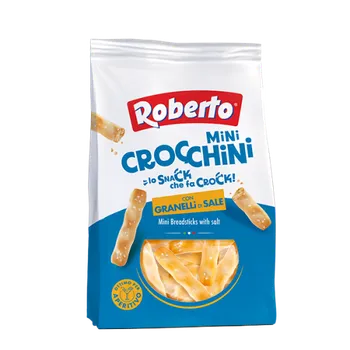 Slaná tyčinka Crocchini mini s krystalky soli Roberto 150g